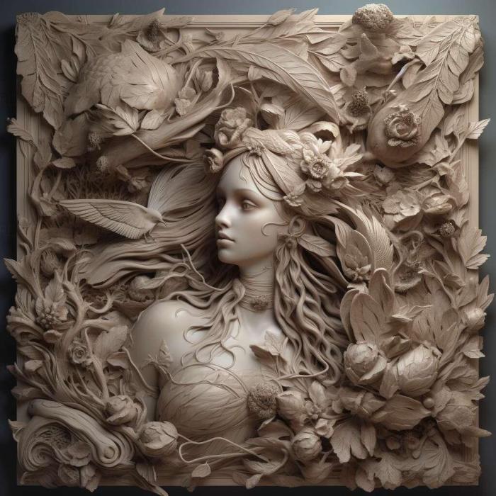 نموذج ثلاثي الأبعاد لآلة CNC 3D Art 